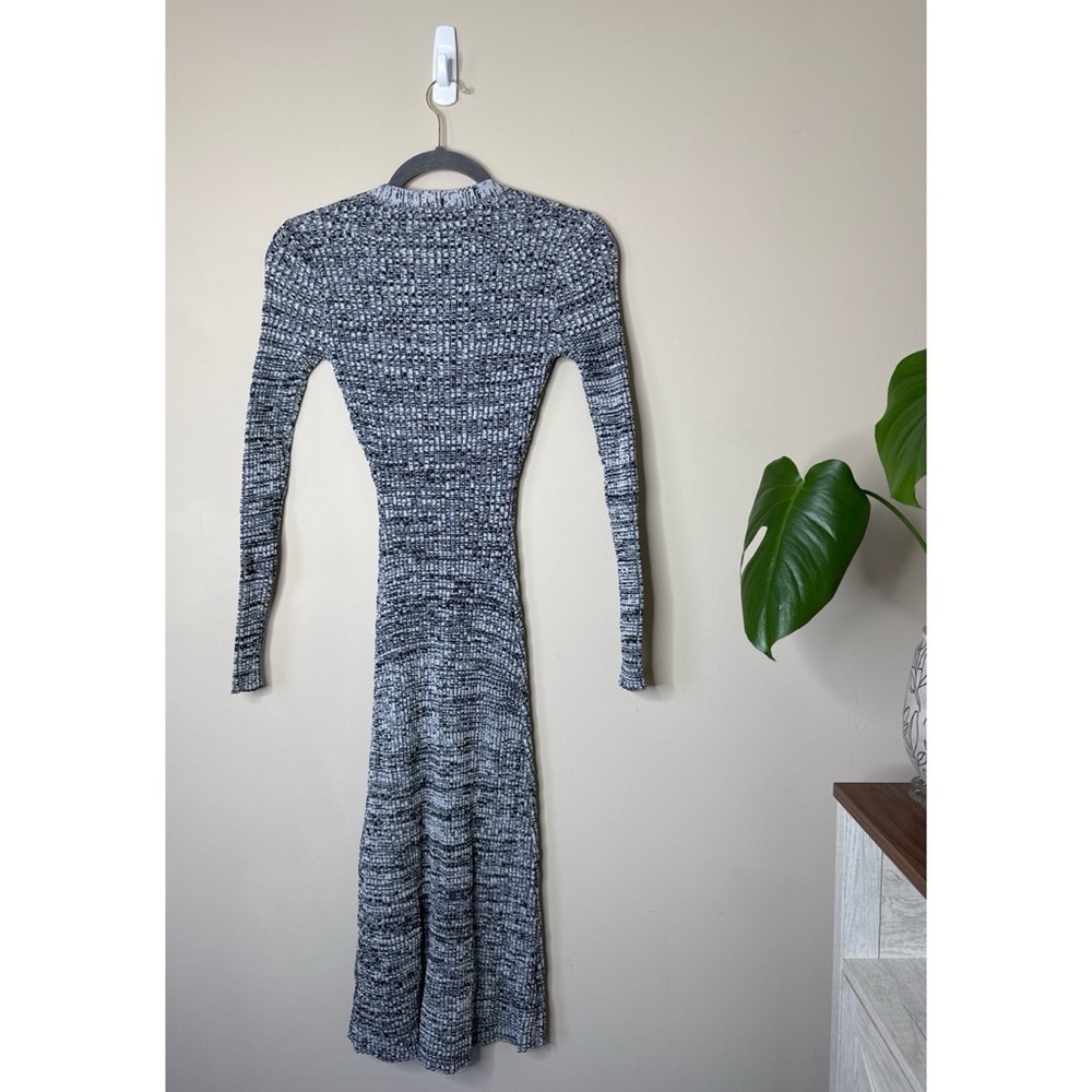 Baum Und Pferdgarten Cabriola Rib Knit Button Front Midi Dress Size XS - Picture 6 of 8
